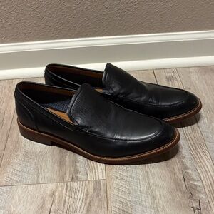 Mens Black Leather Loafers